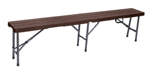Garden Pleasure Sitzbank TABORA 304793 braun Kunststoff 180,0 cm