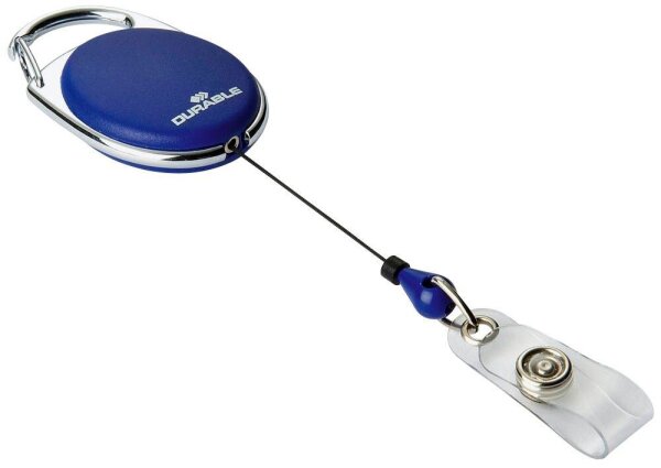 DURABLE Ausweishalter JOJO STYLE 832407, Druckknopfschlaufe, dunkelblau, 10 St.