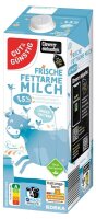 GUT&GÜNSTIG Fettarme H-Milch Milch 1,5 % 12x 1,0 l