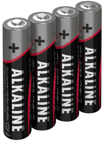 ANSMANN Batterien Red Alkaline Alkali-Mangan Micro AAA 1,5 V, 4 St.