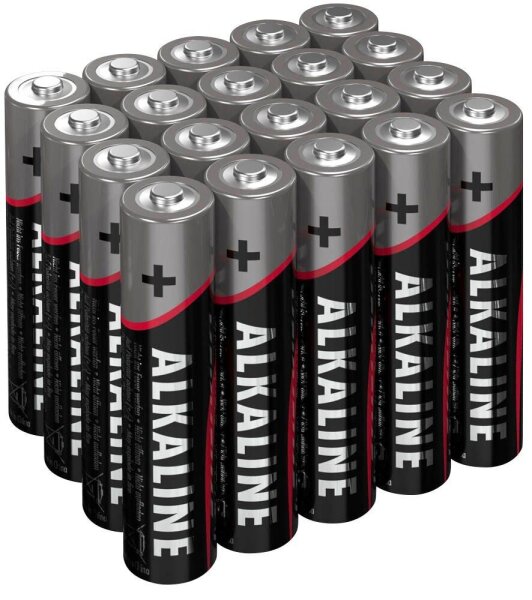ANSMANN Batterien Red Alkaline Alkali-Mangan Micro AAA 1,5 V, 20 St.