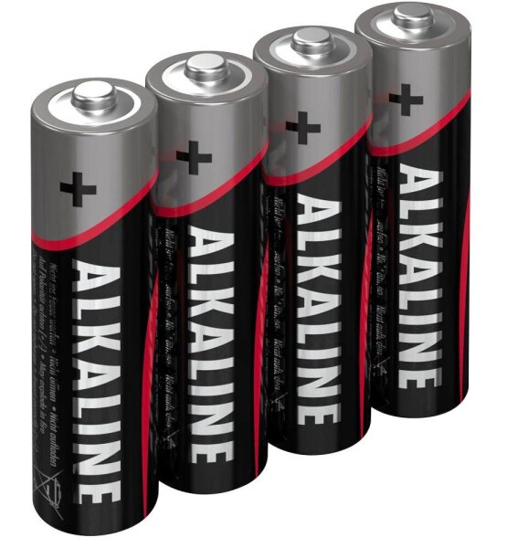 ANSMANN Batterien Red Alkaline Alkali-Mangan Mignon AA 1,5 V, 4 St.