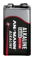 ANSMANN Batterien Red Alkaline Alkali-Mangan E-Block 9,0...