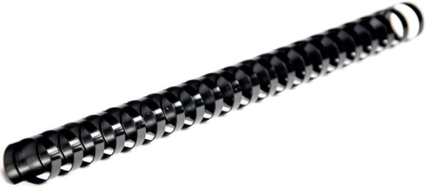 LMG Kunststoffbinderücken schwarz für 65 Blatt, 100 St.  ( BRP100-SW )