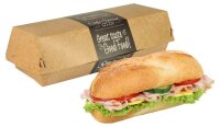 PAPSTAR Burger-Boxen Good Food braun, grau 21,0 x 6,2 cm,...