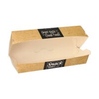 PAPSTAR Burger-Boxen Good Food braun, grau 21,0 x 6,2 cm, 50 St.