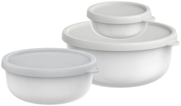 MEPAL Frischhaltedosen-Set Lumina 2.0 weiß 0,25/0,75/1,5 l, 1 Set
