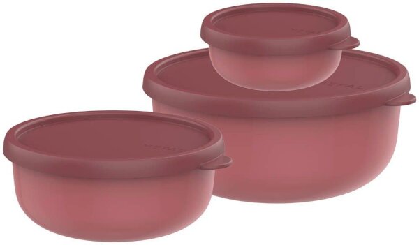 MEPAL Frischhaltedosen-Set Lumina 2.0 rot 0,25/0,75/1,5 l, 1 Set  ( 106298078700 )