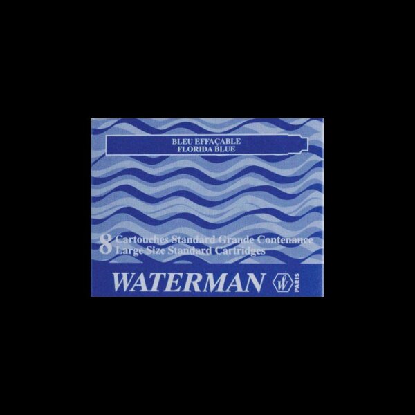 WATERMAN Tintenpatronen für Füller S0713021 blau, 8 St.