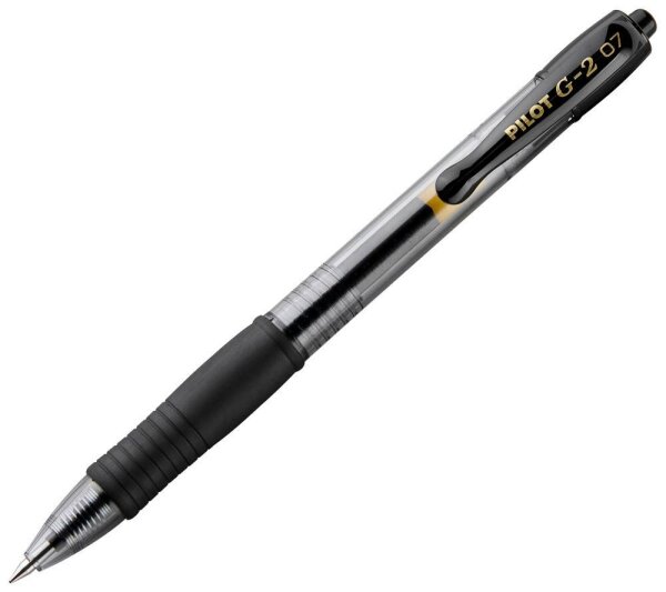 PILOT G2 Gelschreiber schwarz/transparent 0,4 mm, Schreibfarbe: schwarz, 1 St.