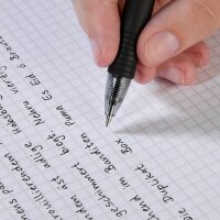 PILOT G2 Gelschreiber schwarz/transparent 0,4 mm, Schreibfarbe: schwarz, 1 St.