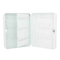 ROTTNER TS93 Schlüsselkasten hellgrau mit 93 Haken, Zylinderschloss, 24,5 x 8,5 x 30,0 cm, 1 St.