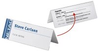 DURABLE Tischnamensschilder transparent 29,7 x 10,5 cm, 10 St.