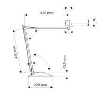 MAUL MAULoffice LED Schreibtischlampe silber 9,5 W