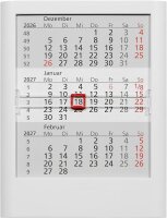 Tischkalender Einsteckkalender 2026/2027 weiß, 1 St.