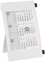 Tischkalender Drehkalender 2026/2027 weiß/schwarz,...