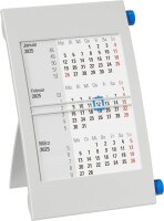 Tischkalender Drehkalender 2026/2027 grau/blau, 1 St.