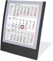 Tischkalender Einsteckkalender 2026/2027 schwarz/grau, 1 St.