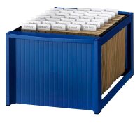 helit Hängeregistraturkorb mit Mappen blau