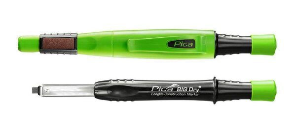 Pica Big Dry 6060 Zimmermannsbleistift mit Druckmechanismus schwarz 2B 2,0 mm, 1 St.