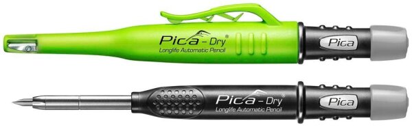 Pica Metal Dry 3030 inkl. Anreißnadel Tieflochmarker-Bleistift grün 2B 2,8 mm, 1 Set