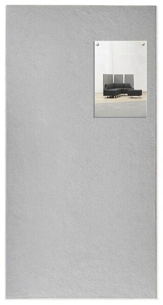 rocada Pinnwand Skin 100,0 x 50,0 cm Textil grau  ( R624882 )