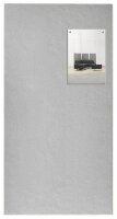 rocada Pinnwand Skin 100,0 x 50,0 cm Textil grau  (...