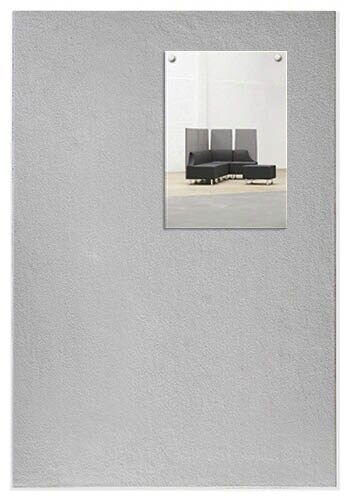 rocada Pinnwand Skin 50,0 x 75,0 cm Textil grau