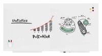 rocada Whiteboard PRO Skin 200,0 x 100,0 cm weiß Stahl