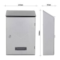 ROTTNER Briefkasten Pisa T02939 silber