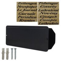 ROTTNER Zeitungsrolle Pescara T03030 anthrazit mit Zeitungsfach