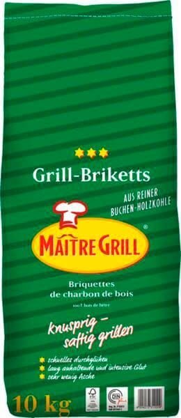 MAÎTRE GRILL® professional Holzkohle, 10,0 kg, 1 St.