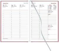 Lediberg Buchkalender Wochenplaner 2026 weinrot, 1 St.  ( 942-2-261 )