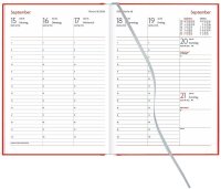 Lediberg Buchkalender Wochenplaner 2026 rot, 1 St.  ( 942-2-266 )
