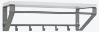 HAKU Möbel Wandgarderobe 13845 anthrazit Metall 5...