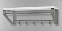 HAKU Möbel Wandgarderobe 13845 anthrazit Metall 5...