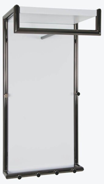 HAKU Möbel Wandgarderobe 13347 weiß Metall 6 Haken 40,0 x 80,0 cm, 1 St.