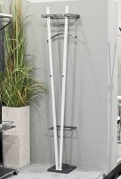 HAKU Möbel Wandgarderobe 14367 weiß Metall 5...