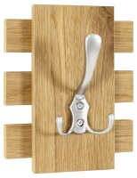 HAKU Möbel Wandgarderobe 15615 braun Holz 1 Haken...