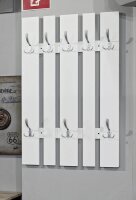 HAKU Möbel Wandgarderobe 14394 weiß Metall 8...