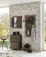 HAKU Möbel Wandgarderobe 15889 anthrazit Metall 9 Haken 60,0 x 120,0 cm, 1 St.