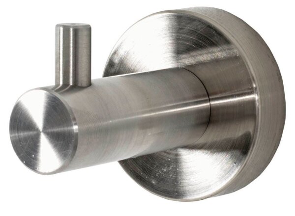 HAKU Möbel Garderobenhaken mit 1 Haken silber, 1 St.