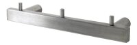 HAKU Möbel Wandgarderobe 16744 silber Metall 3 Haken 26,0 x 4,0 cm, 1 St.