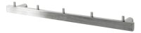 HAKU Möbel Wandgarderobe 16743 silber Metall 5 Haken 46,0 x 4,0 cm, 1 St.