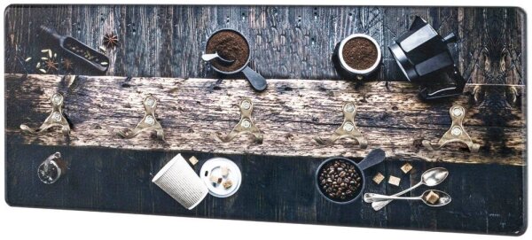 HAKU Möbel Wandgarderobe 17852 Kaffee Holz 5 Haken 50,0 x 20,0 cm, 1 St.