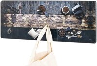 HAKU Möbel Wandgarderobe 17852 Kaffee Holz 5 Haken...