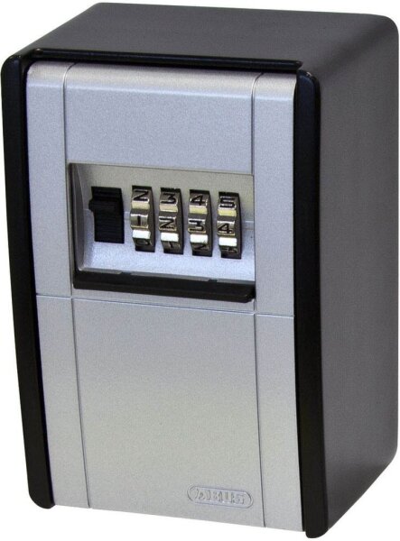 ABUS KeyGarage 787 BIG  Schlüsseltresor silber mit 2 Haken, Zahlenschloss, 8,4 x 6,2 x 12,0 cm, 1 St.