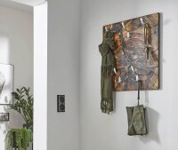HAKU Möbel Wandgarderobe 17867 Holzmaserung Holz 5 Haken 60,0 x 60,0 cm, 1 St.