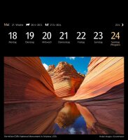Harenberg Postkartenkalender Farbenwelt 2026, 1 St.