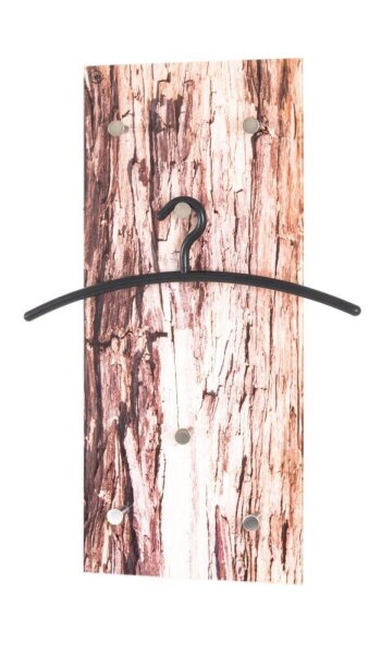 HAKU Möbel Wandgarderobe 17989 Holzmaserung Metall 6 Haken 30,0 x 70,0 cm, 1 St.